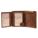 Greenburry Vintage Geldbörse Leder 10 cm (sattelbraun) [Textilien]