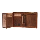 Greenburry Vintage Geldbörse Leder 10 cm (sattelbraun) [Textilien]