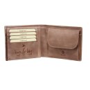 Greenburry Full Grain Vintage Geldbörse Leder Herrenbörse sand | Querformat