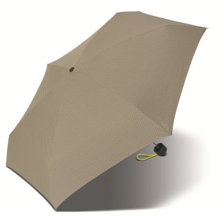 Esprit Petito Damenschirm Schirm Regenschirm grau / gelb