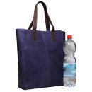 Burkely Leder Tasche Shopper Ledertasche Tasche blau