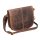 Greenburry Vintage Überschlagtasche Leder  Damentasche braun | 26x22x9cm