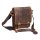 Greenburry Vintage Überschlagtasche Leder Handtasche braun | 22x25x8cm