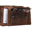 Greenburry Reisetasche Leder Vintage Travellerbag braun | 51x30x27