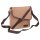 Greenburry Longshore Messenger Leder Überschlagtasche sand | 25x26x9cm