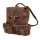Greenburry Vintage Rucksack Leder Tasche braun | 27x26x8,5cm