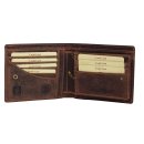 Greenburry Vintage Geldbörse Leder Portemonnaie braun | Querformat