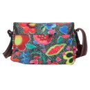 Oilily Funky Flowers Schultertasche Charcoal