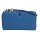 Greenburry Spongy Nappa Damengeldbörse Leder Geldbeutel blau | Querformat