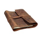 Greenburry Vintage Notizblock Leder-Umschlag A5 braun | 23x17x2cm