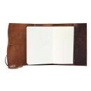 Greenburry Vintage Notizblock Leder-Umschlag A5 braun | 23x17x2cm