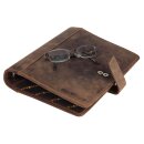 Greenburry Vintage Terminkalender-Leder-Terminplaner A5 braun | 25x20x6cm