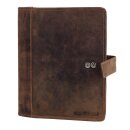 Greenburry Vintage Terminkalender-Leder-Terminplaner A5 braun | 25x20x6cm