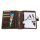 Greenburry Vintage Terminkalender-Leder-Terminplaner A5 braun | 25x20x6cm