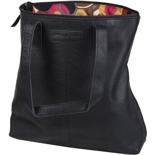 Greenburry Boomer Leder Henkeltasche taupe | 38x33x9cm
