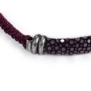 Felex Rochenleder Armband schmal S violett (lilac)
