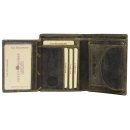 Greenburry Vintage "Royal Stag" Geldbörse Leder Portemonnaie mit Hirsch-Motiv oliv | 12x9,5x3cm