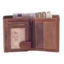 Greenburry Lederbörse Portemonnaie mit Motiv Fisch