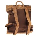 Greenburry Vintage Rucksack Leder Backpack braun 25x30x10