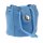 Felex Lederbeutel blau Schmuckbeutel | ECHT LEDER - weich und geschmeidig | 9x8x8cm | Ledersack | Wikinger-Beutel | Dukatenbeutel | Tabakbeutel