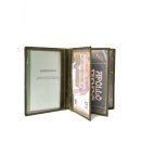 Greenburry Vintage Kartenmappe Leder Ausweismappe oliv | 16,5x12cm