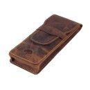 Greenburry Vintage Federmäppchen Braun 16x6,5x2 cm
