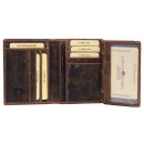 Greenburry Ausweistasche Vintage Dokumentenmappe Leder Ausweismappe mit RFID Schutz