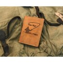 Greenburry Vintage Herren Leder Etui Ausweismappe Braun 12x9x1 cm