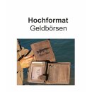 Hochformat Lederbörse mit Petri Heil Motiv