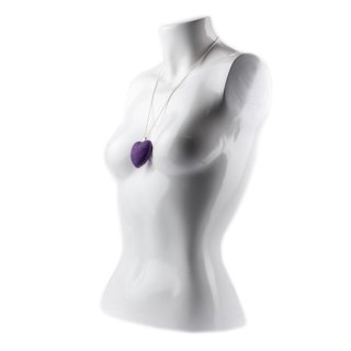 Felex Stingray Halskette mit Herz aus Rochenleder Kette Damenkette chalk violet