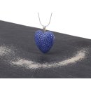 Felex Herzkette Halskette mit Herz aus Rochenleder Stingray victoria blue