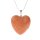 Felex Halskette mit Herz aus Rochenleder Stingray Herzkette sun-orange