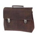 Harolds Antic Aktentasche Businesstasche Taupe 35x42x10 cm