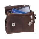 Harolds Antic Aktentasche Businesstasche Taupe 35x42x10 cm