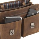 Harolds Bürotache Leder Aktentasche antic 41x22x31cm