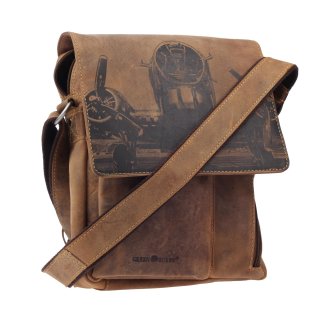 Greenburry Vintage Umhängetasche Messenger Bag Überschlagtasche Schultertasche