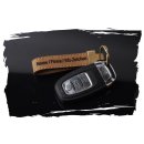 Greenburry Vintage Schlüsselanhänger Braun 12x2x2cm Personalisierbar