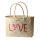 Felex Ibizatasche Damen Strandtasche Einkaufskorb mit Love Motiv I 46x35x14cm