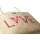 Felex Ibizatasche Damen Strandtasche Einkaufskorb mit Love Motiv I 46x35x14cm