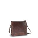 Sansibar Leder Messenger Bag A4 espresso