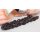 Halskette Rochenleder Brown Chain, Polished Shiny / 30x20mm / Small Wavy / 52cm