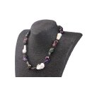 Halskette Multi Color baroque Freshwater Pearl 28x15mm /...