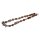 Halskette Tigers Eye Natural Gemstone with Silver accents 15—18mm / 54cm