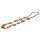 Halskette Cord string brown with Resin beads / 84cm