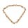 Halskette Python Leder Chain  / 35x23mm ,  Gold shiny / Oval / 104cm