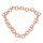 Halskette Nappa Leather Wrapped Chain / 35mm , Peach cobbler / Ring / 92cm