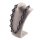 Halskette Rochenleder Leder  Chain 31 / 65mm ,  Black Shiny / Ring / Eye shape / 102cm