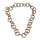 Halskette Wasserschlange Leder Chain 45mm ,  Gold / Ring / 120cm