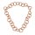 Halskette Wasserschlange Leder Chain 45mm ,  Sand / Ring / 120cm