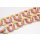Halskette Wasserschlange Leder Chain 30mm  ,  Yellow / Pink / Ring / 96cm